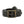 Laden Sie das Bild in den Galerie-Viewer, A black leather belt with a heavily distressed, textured bronze buckle and matching metal rivets, coiled on a white background.
