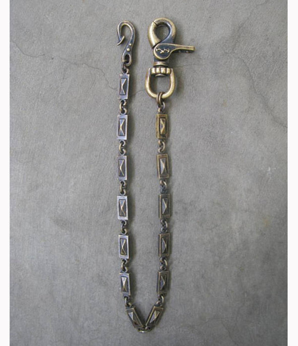 Dark Star Wallet with brass chain