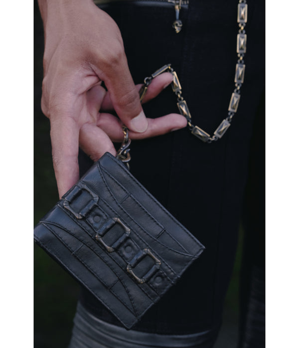 Dark Star Wallet with brass chain