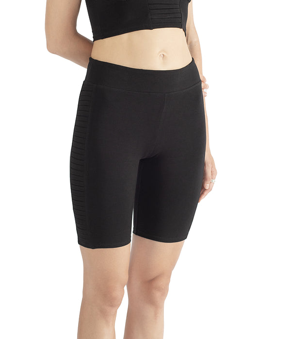 Pleiades biker shorts - Black