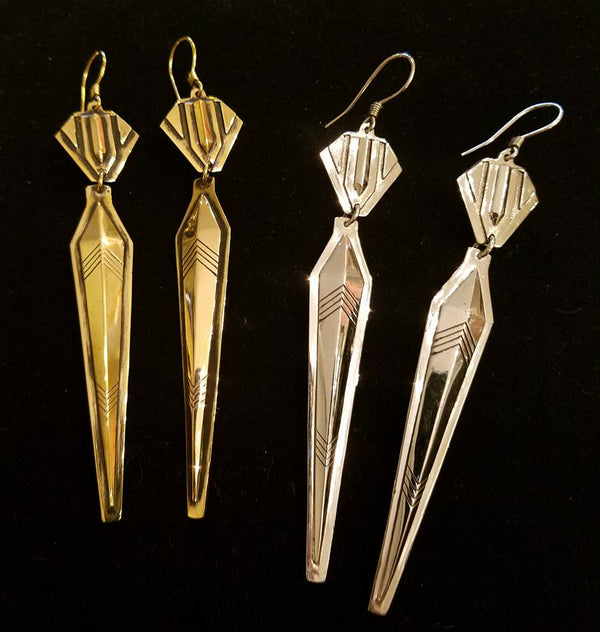 deco spire earrings