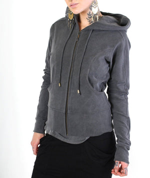 Grey women's hoodie