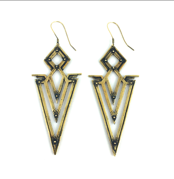 chevron earrings