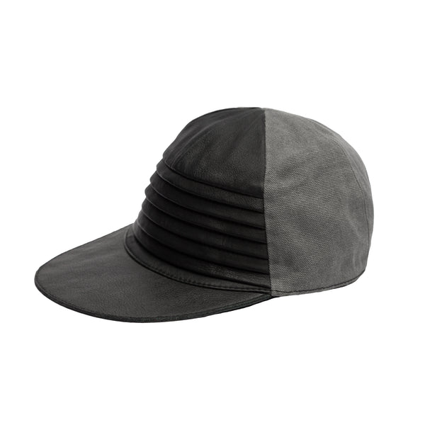 Handcrafted Black Leather Baseball Cap , Different Colors Available , Genuine Leather Hat , Leather Cap