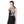 Load image into Gallery viewer, plant dyed cropped women sleeveless vest with high flared collar. Zippers along waist line. Hand cast snake claw front zipper pull.
