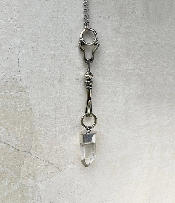 crystal spire necklace
