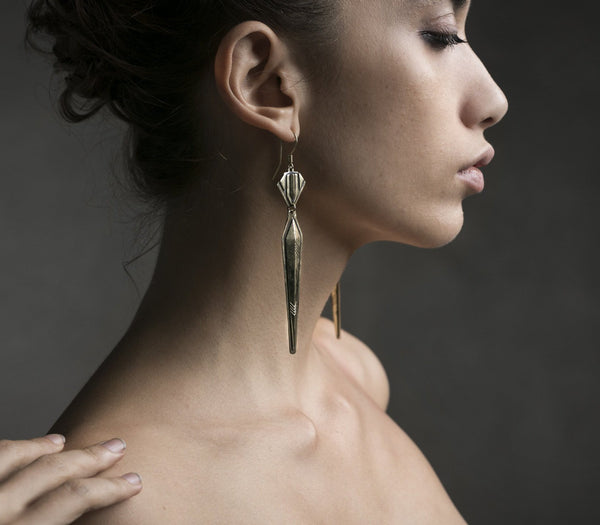 deco spire earrings