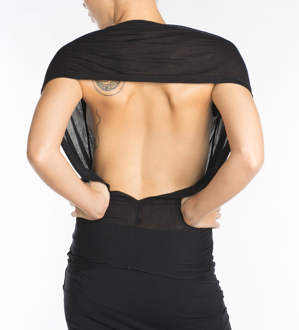 Wave Convertable Halter Top Grey